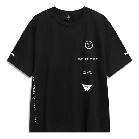 Li-Ning Wade Of Wade Logo T-shirt 'Black' ATST237-1