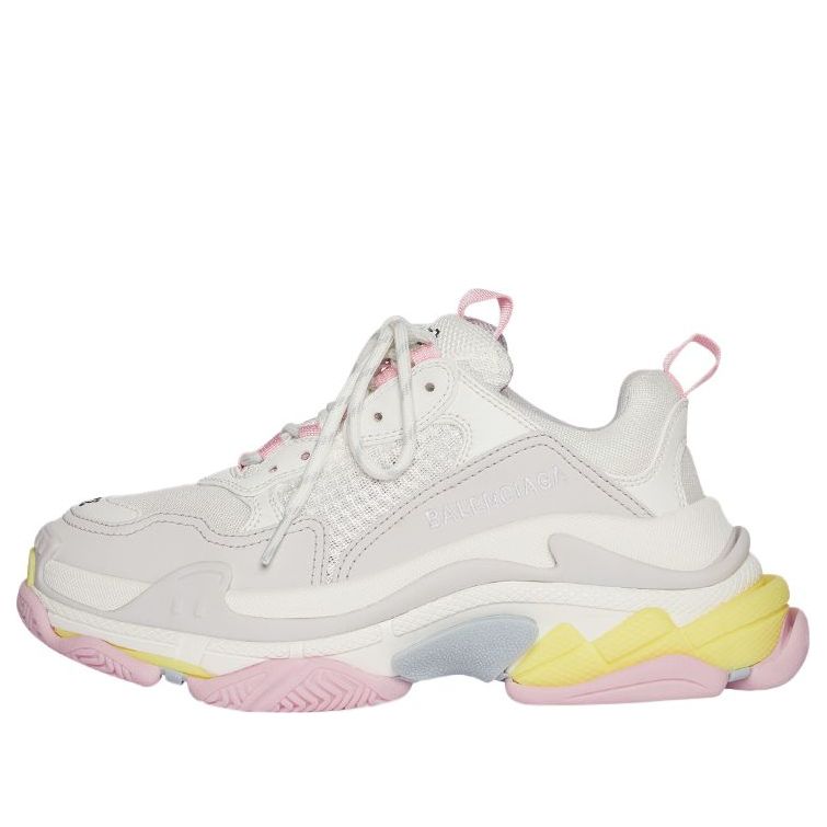 (WMNS) Balenciaga Triple S 'White Yellow' 524039W2FW47541