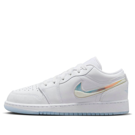 (GS) Air Jordan 1 Low 'Glitter Swoosh' FQ9112-100
