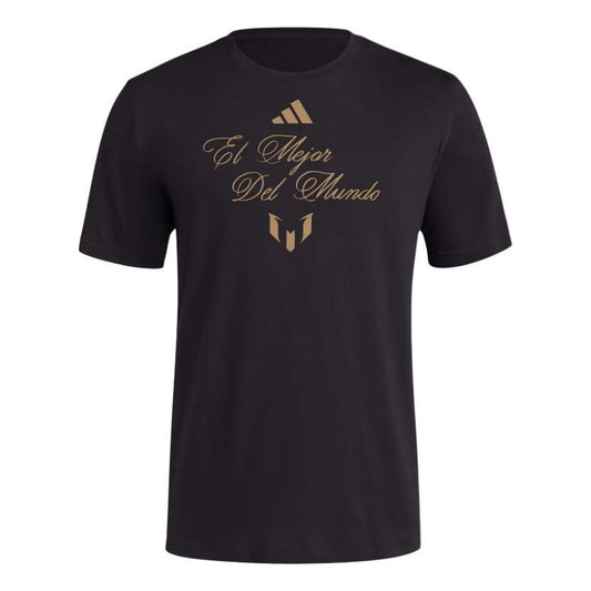 adidas El Mejor Del Mundo Messi T-shirt Asia Sizing 'Black' JC7596
