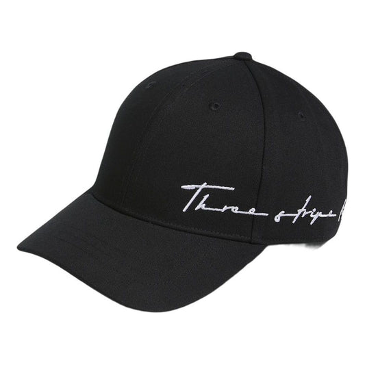 adidas Wording Twill Cap 'Black' HA5856