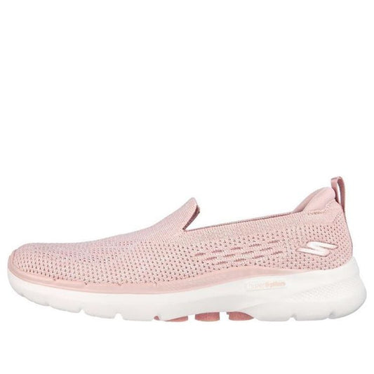 (WMNS) Skechers Go Walk 6 'Pink White' 124532-MVE
