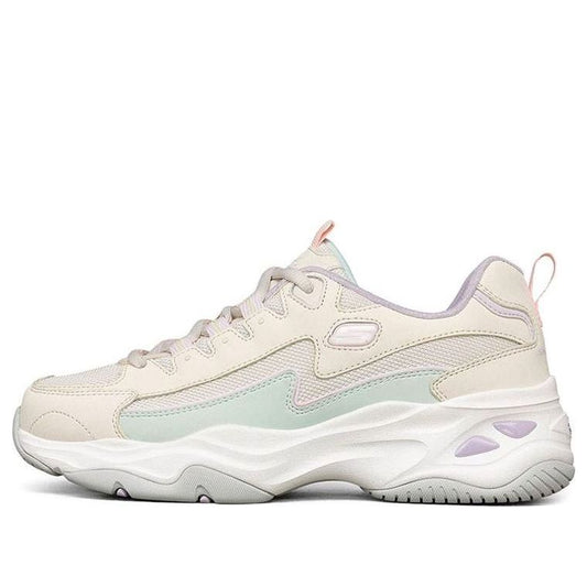 (WMNS) Skechers D Lites 4.0 Panda Flatform Low Chunky Shoes White 149491-NTMT