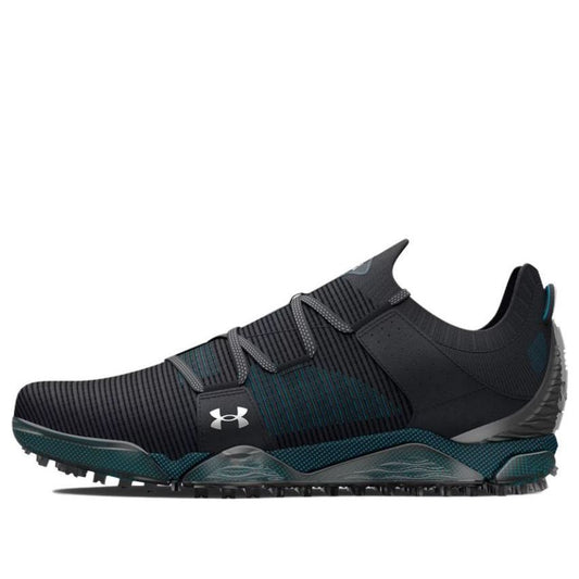 Under Armour HOVR Tour Spikeless Wide Golf Shoes 'Black Teal' 3025069-002