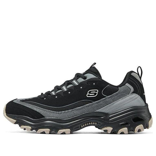 Skechers D'lites 1.0 Marathon Running Shoes 'Black Grey' 894265-BKGY