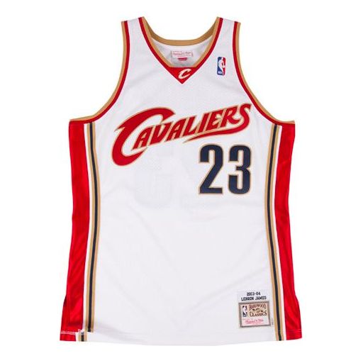Mitchell & Ness NBA Authentic Jersey 'Cleveland Cavaliers - LeBron James2003/04' AJY4CP19125-CCAWHIT03LJA