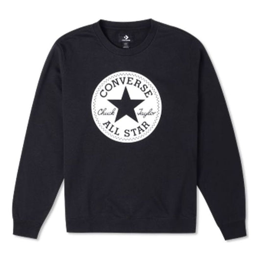 Converse Go-To Chuck Taylor Patch French Terry Sweatshirt Asia Sizing 'Black' 10023855-A01