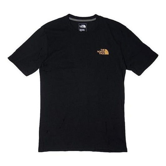 THE NORTH FACE Box Logo Short Sleeve Couple Style Black NF00CA0FAKX