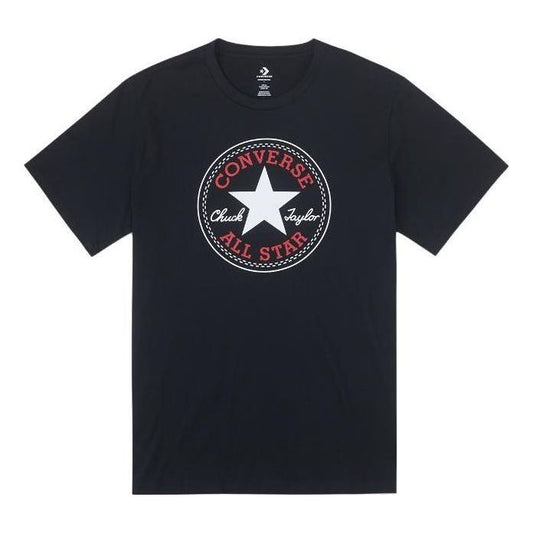 Converse Go-To Chuck Taylor All Star Patch Standard Fit T-Shirt Asia Sizing 'Black' 10025459-001