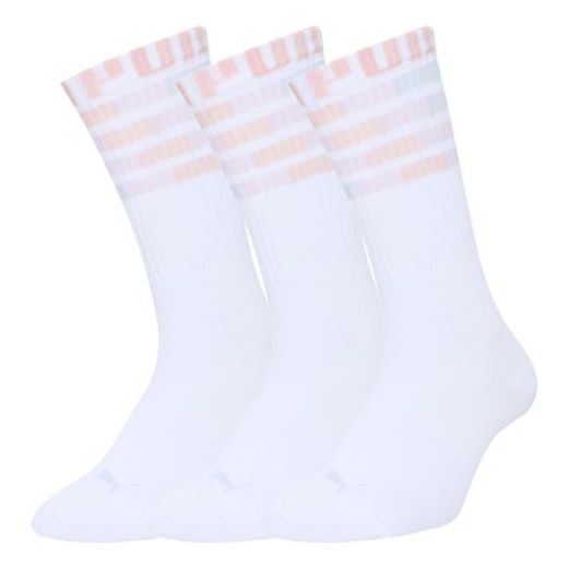 PUMA 3 Pack Seasonal Crew Socks 'White Pink' 935100-06