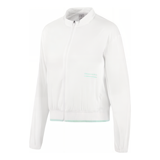 (WMNS) Skechers Sport Full Zip Jacket 'White' P323W001-0019