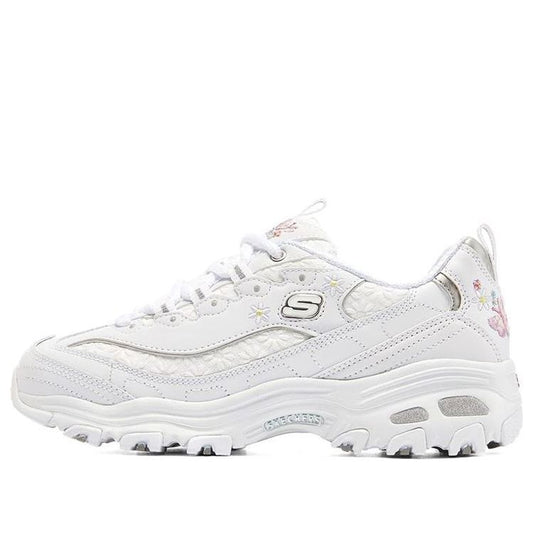 (WMNS) Skechers D'Lites 1.0 Running Shoes White 149466-WHT
