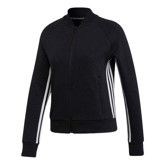 (WMNS) adidas Must Haves 3-Stripes Track Jacket Asia Sizing 'Black' DX7971