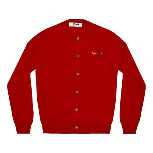 (WMNS) COMME des GARCONS PLAY Cardigan Double Emblem 'Red' AZ-N057-051-5