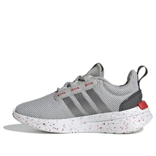 (GS) adidas Racer TR21 'Grey Red Speckled' HP6171