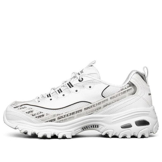 (WMNS) Skechers D'Lites 1.0 low Sneaker GS White/Black 149232-WBK