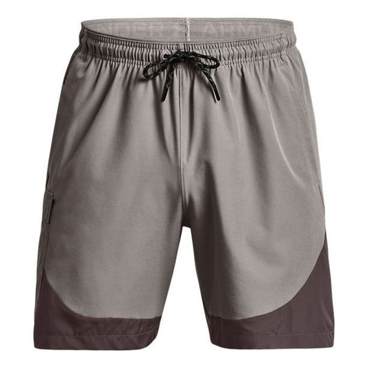 Under Armour RUSH Woven Cargo Shorts 'Grey Brown' 1377649-294