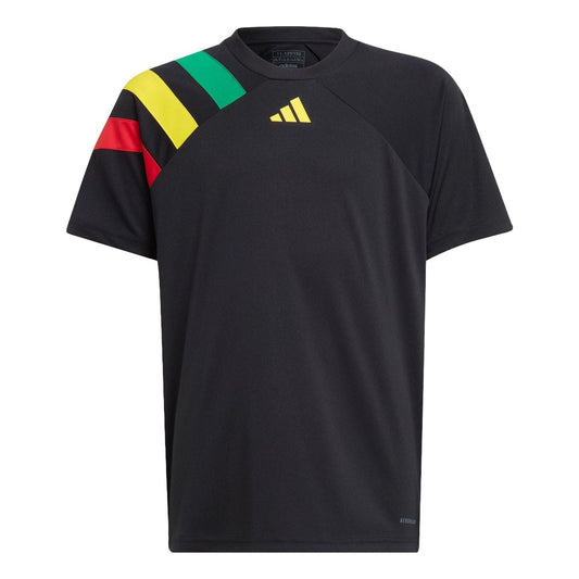 (GS) adidas Fortore 23 Jersey Asia Sizing 'Black Green Yellow' IK5730