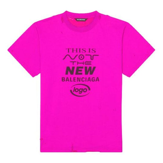 Balenciaga FW21 Short Sleeve Pink Red 661705TKVE16817