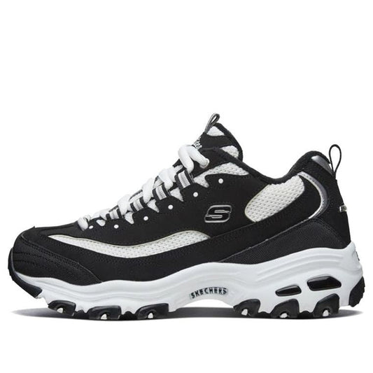 (WMNS) Skechers D Lites 1.0 Running Shoes 'Black And White' 66666254-BKW