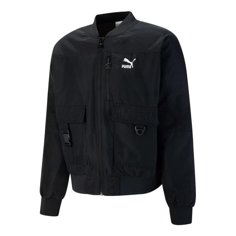 PUMA T7 Shiny Bomber Jacket 'Black' 535584-01