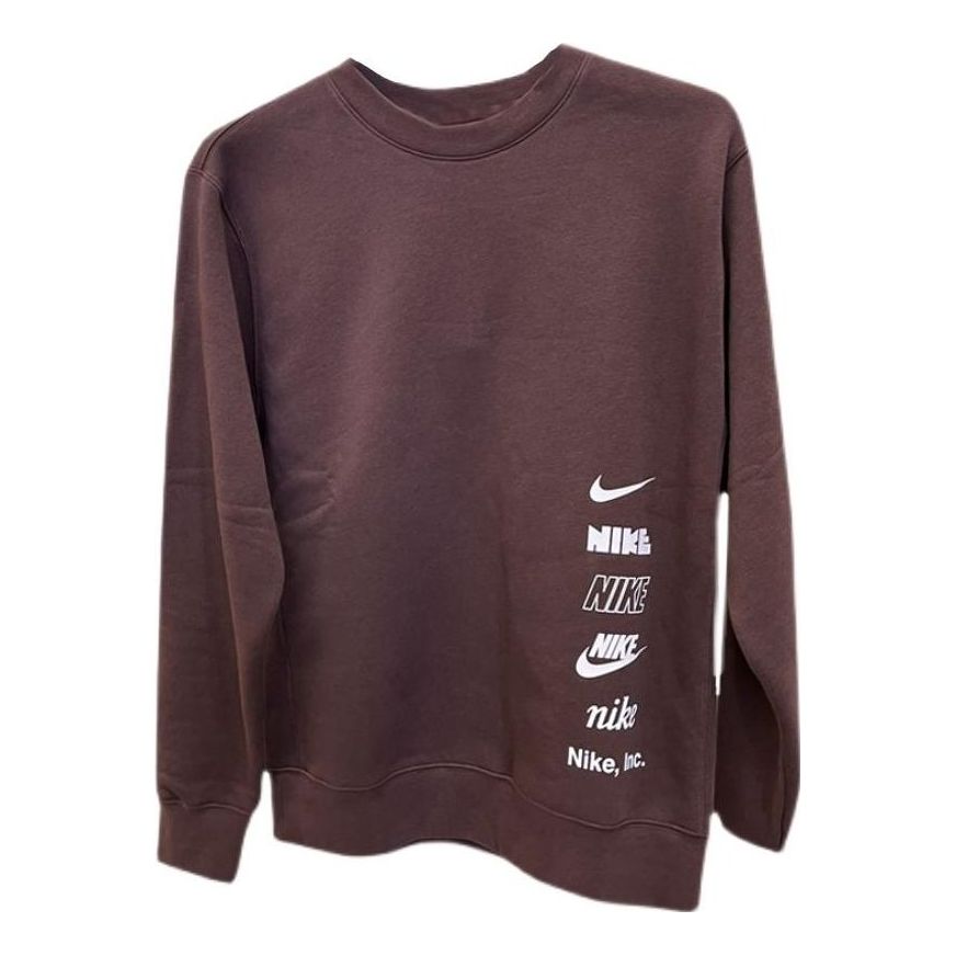 Nike Multi Logo Crew Neck Sweatshirt 'Tan' DX0782-227