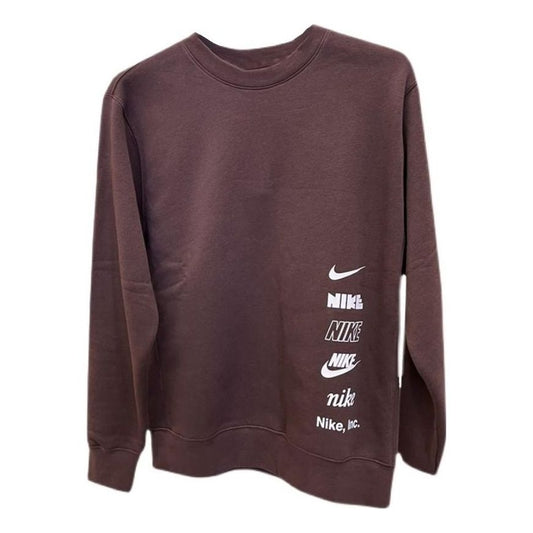 Nike Multi Logo Crew Neck Sweatshirt 'Tan' DX0782-227