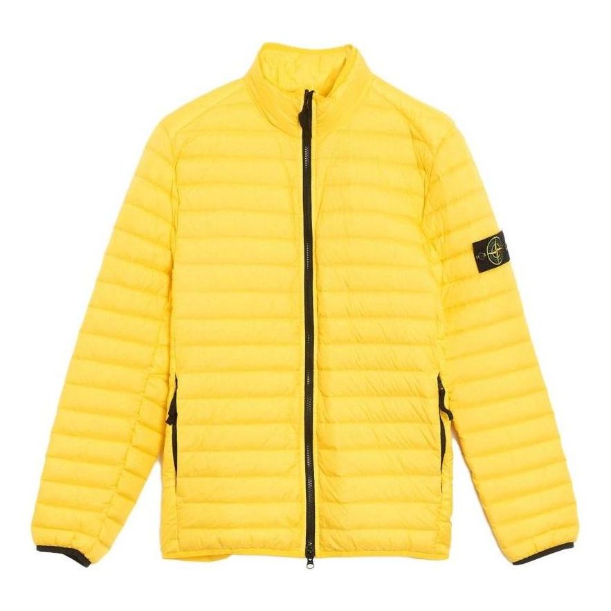 STONE ISLAND Logo Patch Bomber Jacket 'Yellow' 781541524-V0030