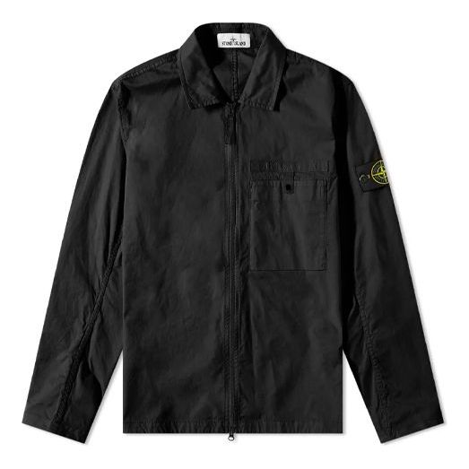 STONE ISLAND Supima Cotton Shirt Jacket 'Black' 761512619-V0029