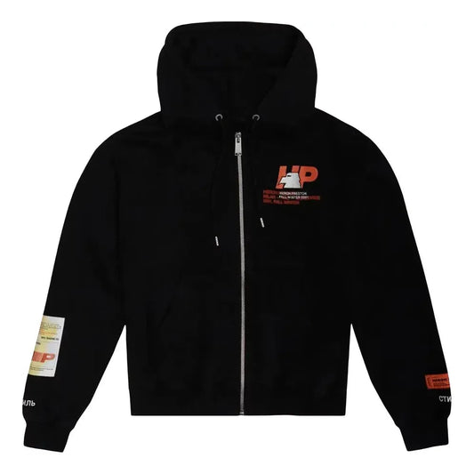 HERON PRESTON Zip Heron Gum Jacket 'Black' HMBE007F21JER0021040