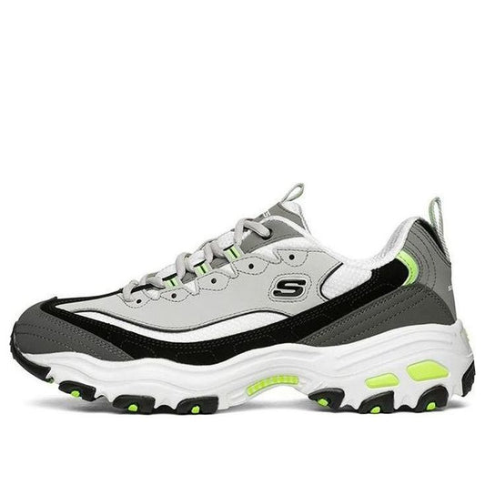 Skechers D'lites 1.0 Sport Shoes Grey/Green 52675-GYLM