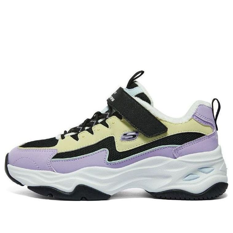 (GS) Skechers Sport Running Shoes 'Purple Yellow Black' 302581L-BKMT