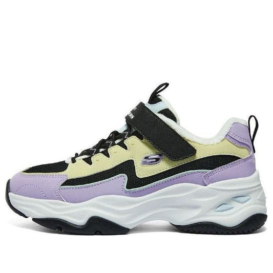 (GS) Skechers Sport Running Shoes 'Purple Yellow Black' 302581L-BKMT