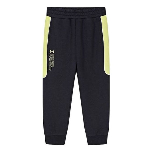 (GS) Under Armour Woven Sport Pants 'Black Yellow' 234108072