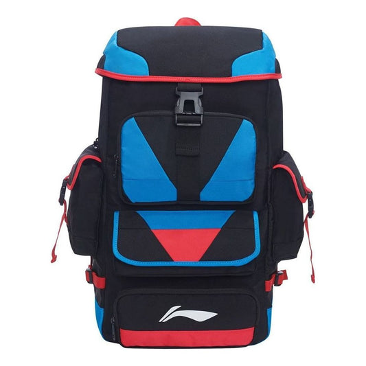 Li-Ning Basketball Outdoor Backpack Large 'Black Blue Red' ABSS315-1