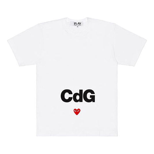 COMME des GARCONS PLAY x CDG Crossover Logo T-Shirt 'White' AE-T102-051-1