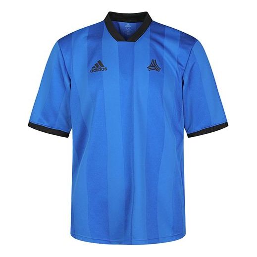 adidas Soccer/Football Sports Round Neck Short Sleeve Blue DU2656