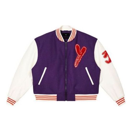adidas Y-3 Letterman Jacket 'Purple' IA3106