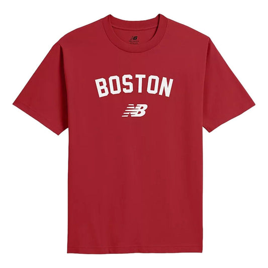 New Balance Boston City Logo T-Shirt Asia Sizing 'Team Red' MT61F604TRE