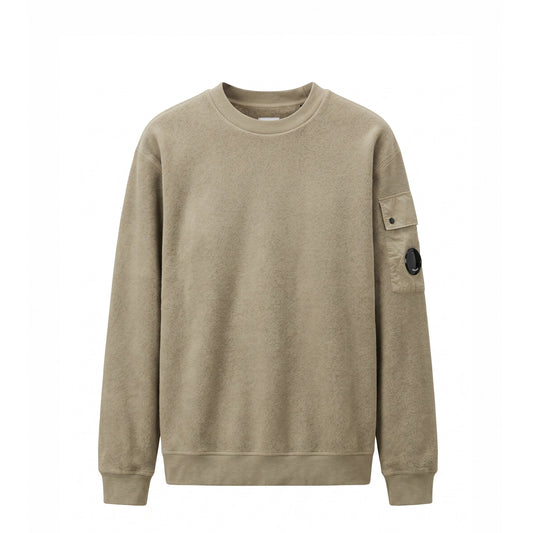 C.P. Company Brushed Emerized Diagonal Fleece Lens Sweatshirt
